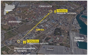 Esquema Accidente Explosión Tarragona